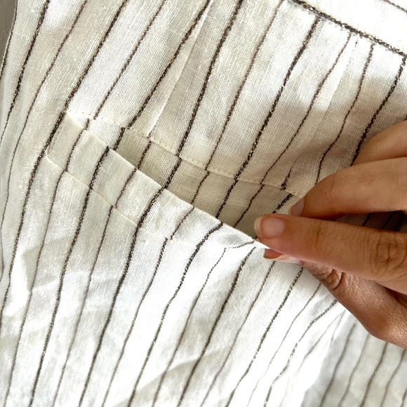 Three Graces London Jola Striped High-rise Shorts | Size US 4 | Great Condition - Picture 10 of 15